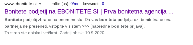 seo naslov bonitete