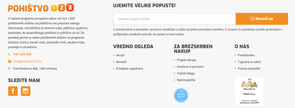 elementi zaupanja vzmetnice